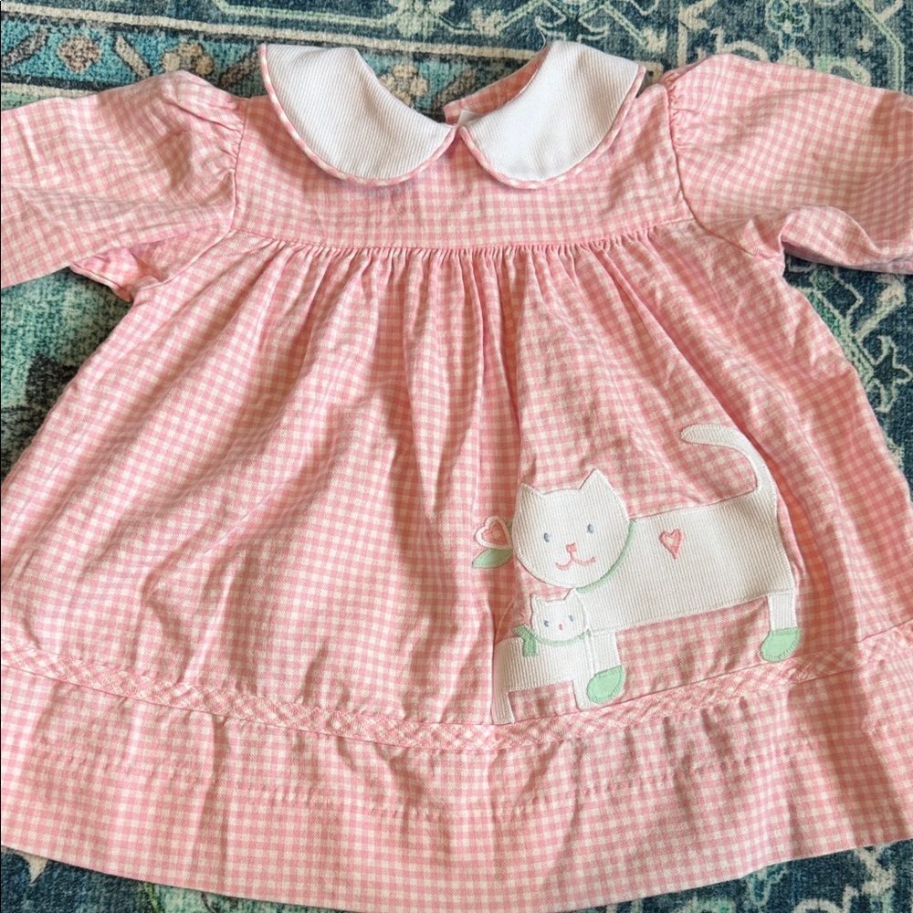 Funtasia! Texas Pink Gingham Infant Dress